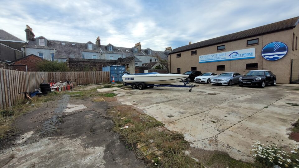 To Let Town Centre Secure Industrial Yard, Ardrossan DM Hall