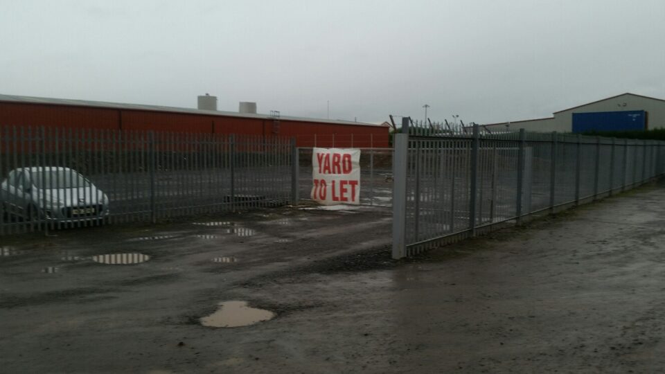 To Let Secure Commercial Yard Just off M74, Lockerbie DM Hall