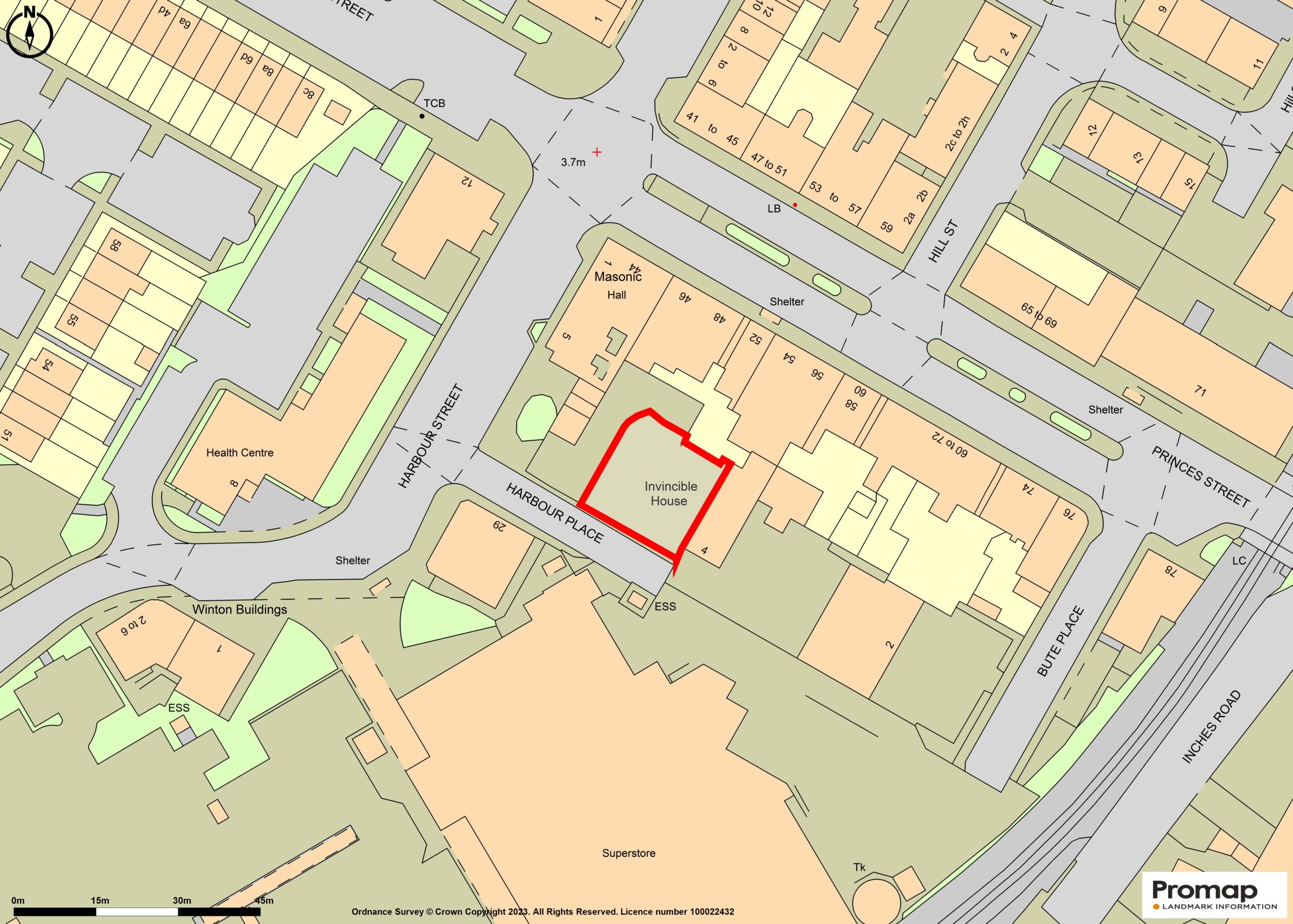 To Let Town Centre Secure Industrial Yard, Ardrossan DM Hall